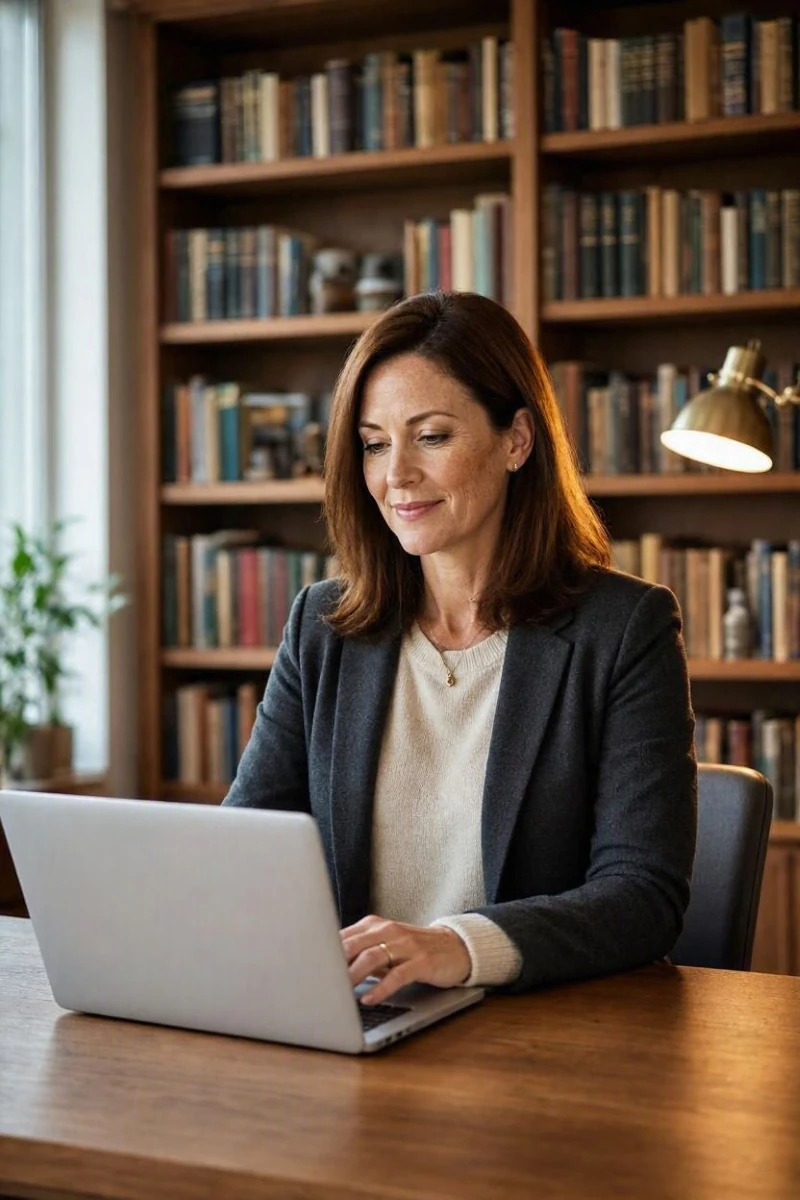 eBook writer at work