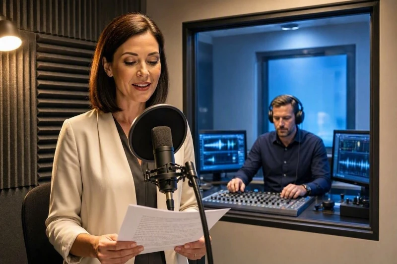 Audiobook recording studio