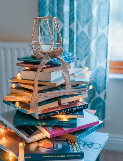 Colorful illustrated book pages and artwork